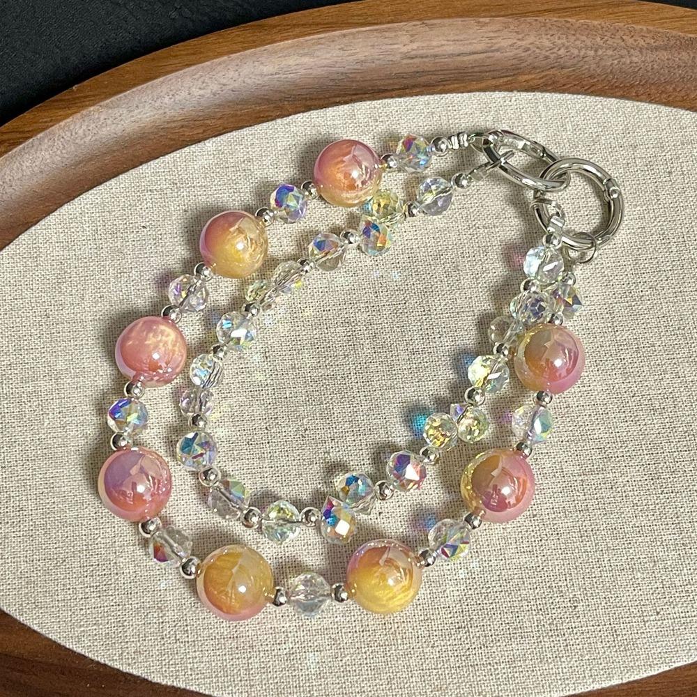 Cute Double Chain Crystal Mobile Phone Chain Gradient Color Starry Sky Pattern Double Chain Keychain Mobile Phone Accessories
Cute Double Chain Crystal Mobile Phone Chain Gradient Color Starry Sky Pattern Double Chain Keychain Mobile Phone Accessories