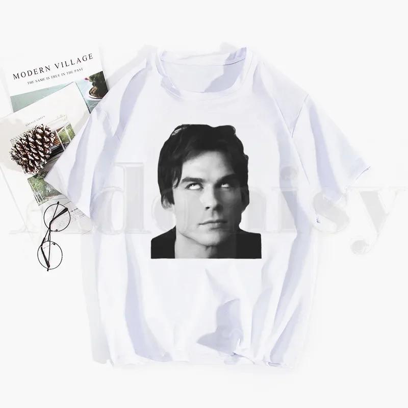 The Vampire Diaries Damon salvatore Tshirt Hip Hop Girl Print Top Tees Harajuku Tshirts Fashion Summer Tshirt 4XL
The Vampire Diaries Damon salvatore Tshirt Hip Hop Girl Print Top Tees Harajuku Tshirts Fashion Summer Tshirt 4XL