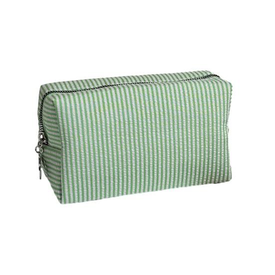 Striped Cosmetic Bag Travel Makeup Pouch Portable Makeup Bag Zippered Toiletry Bag for Women зелений
Striped Cosmetic Bag Travel Makeup Pouch Portable Makeup Bag Zippered Toiletry Bag for Women зелений