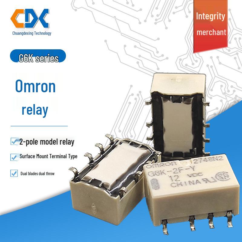 Omron G6K-2F-Y-TR Сигнальне реле SMT/Наскрізний отвір 3В-24В 5V
Omron G6K-2F-Y-TR Сигнальне реле SMT/Наскрізний отвір 3В-24В 5V