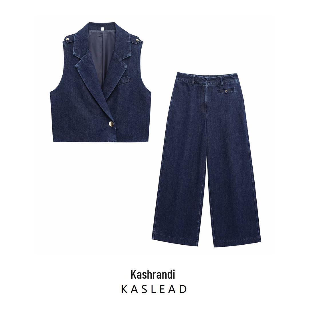 2025 Spring Women s European & American Style Short Denim Vest with Casual Long Pants XS
2025 Spring Women s European & American Style Short Denim Vest with Casual Long Pants XS
