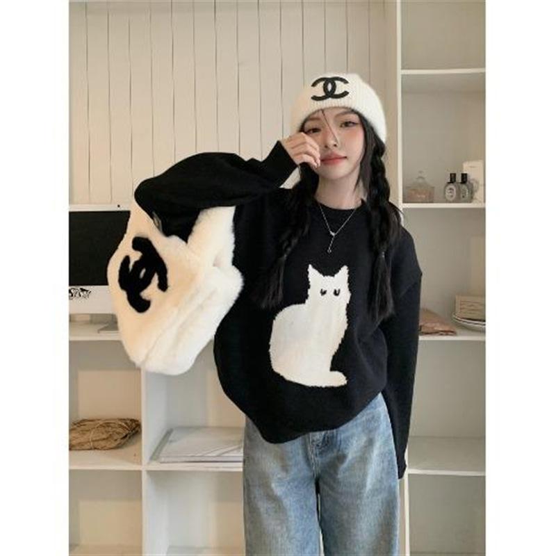 Женский короткий пуловер в корейском стиле, вязаный свитер, осенне-зимний, ретро, свободный топ 3XL чёрный
Женский короткий пуловер в корейском стиле, вязаный свитер, осенне-зимний, ретро, свободный топ 3XL чёрный