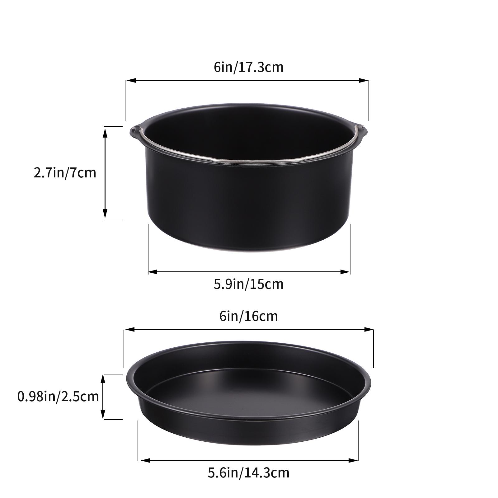 1Set 6 Inch Cake Basket Pizza Pan Set Carbon Steel Non-Stick Air Fryer Accessories Baking Supplies for Oven Fish Meat Dessert
1Set 6 Inch Cake Basket Pizza Pan Set Carbon Steel Non-Stick Air Fryer Accessories Baking Supplies for Oven Fish Meat Dessert