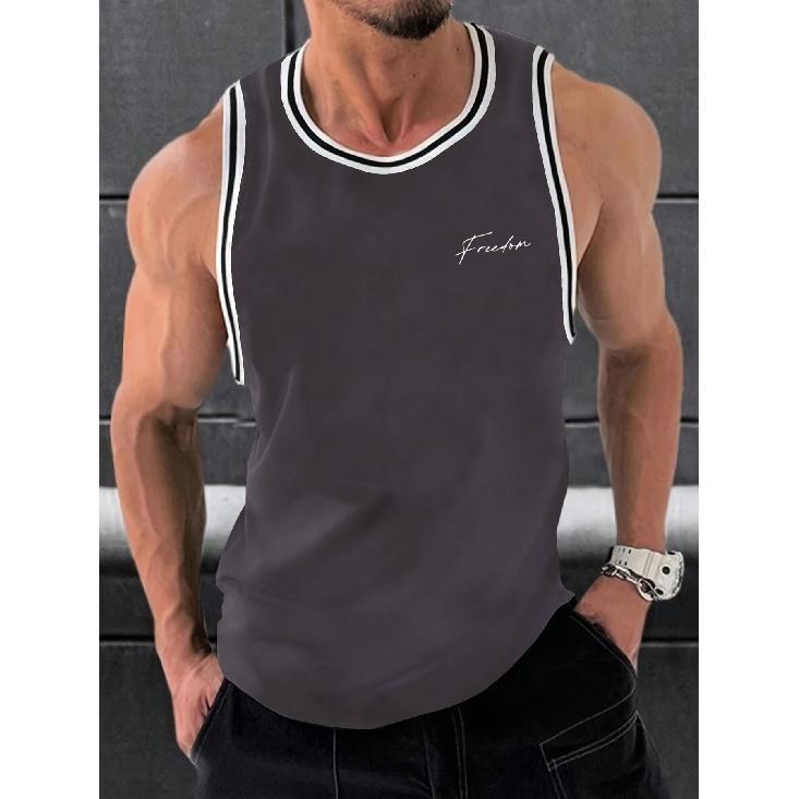 Summer New Men S Muscle Fitness Sports Casual Sleeveless Vest With Printed Letters Fashionable Quick Drying Vest S сірий колір
Summer New Men S Muscle Fitness Sports Casual Sleeveless Vest With Printed Letters Fashionable Quick Drying Vest S сірий колір