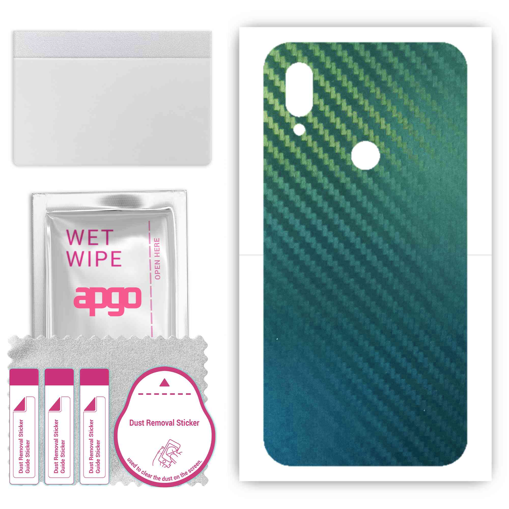 Apgo Protective Skin Sticker for the back compatible with Xiaomi Redmi 7, Wrap Film, Foil, Vinyl - Pattern Carbon Chameleon CAKA1
Apgo Protective Skin Sticker for the back compatible with Xiaomi Redmi 7, Wrap Film, Foil, Vinyl - Pattern Carbon Chameleon CAKA1