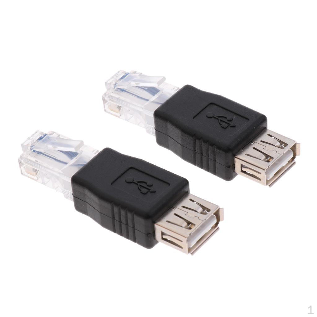 2Pcs USB Type A Female To Male Ethernet LAN Network Socket Plug Adapter
2Pcs USB Type A Female To Male Ethernet LAN Network Socket Plug Adapter