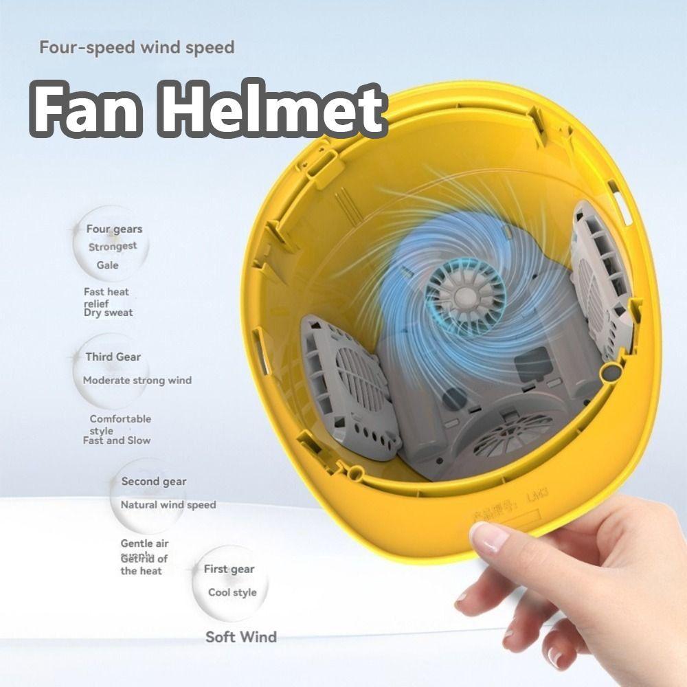 4 Gears Safety Helmet with Fans Waterproof Site Protective Cap Construction Work Helmet Cycling 1Fan 2Air Duct
4 Gears Safety Helmet with Fans Waterproof Site Protective Cap Construction Work Helmet Cycling 1Fan 2Air Duct