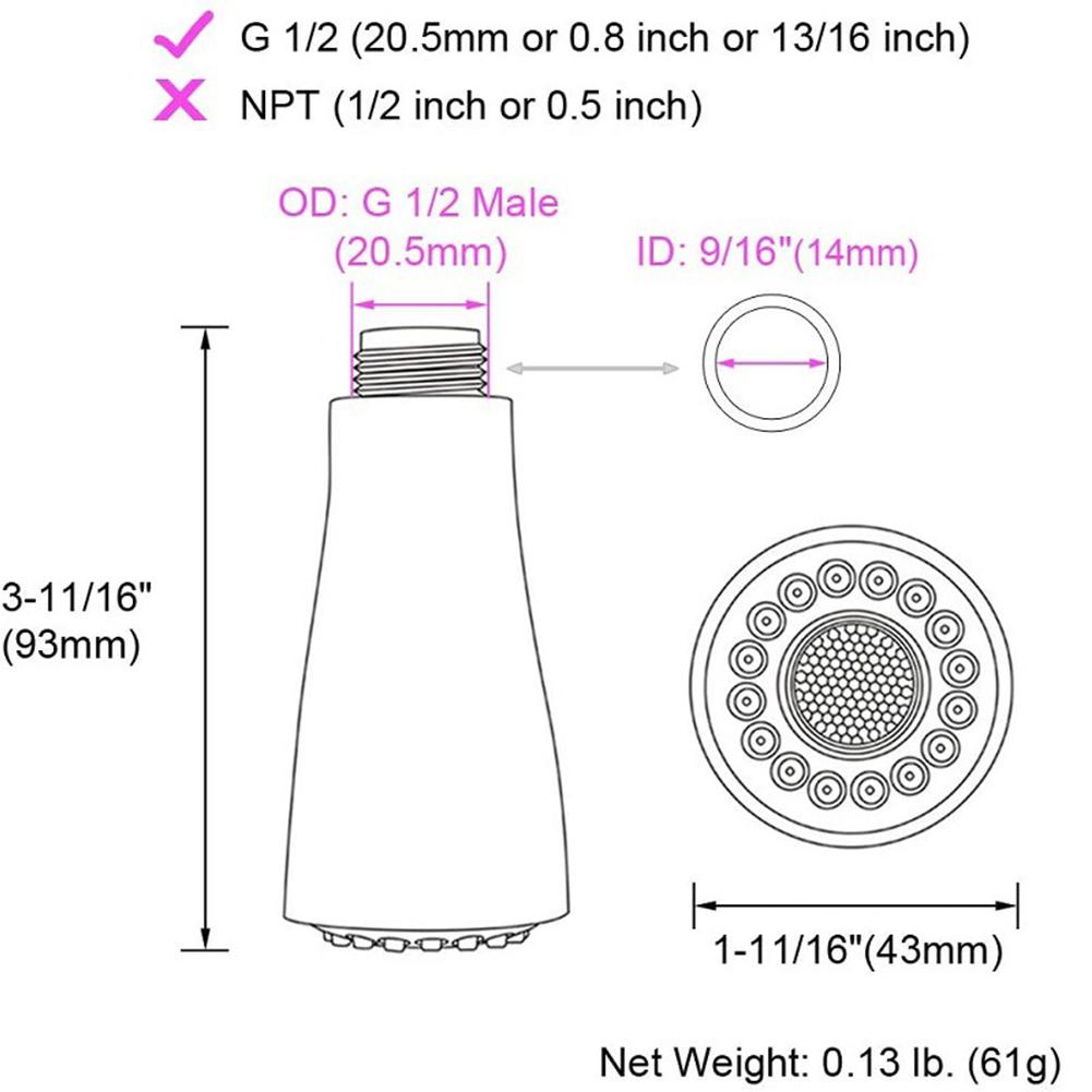 Sprayer Head Pull Out Spray Head Multifunction Pull Down Nozzle For Pull Down Faucet Kitchen Faucet Kitchen High Quality China Mainland
Sprayer Head Pull Out Spray Head Multifunction Pull Down Nozzle For Pull Down Faucet Kitchen Faucet Kitchen High Quality China Mainland