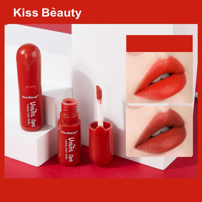 KISS BEAUTY Высокоцветная чашка с антипригарным покрытием Матовый бархатный жидкий блеск для губ Глазурь для губ, которую нелегко снять макияж
KISS BEAUTY Высокоцветная чашка с антипригарным покрытием Матовый бархатный жидкий блеск для губ Глазурь для губ, которую нелегко снять макияж