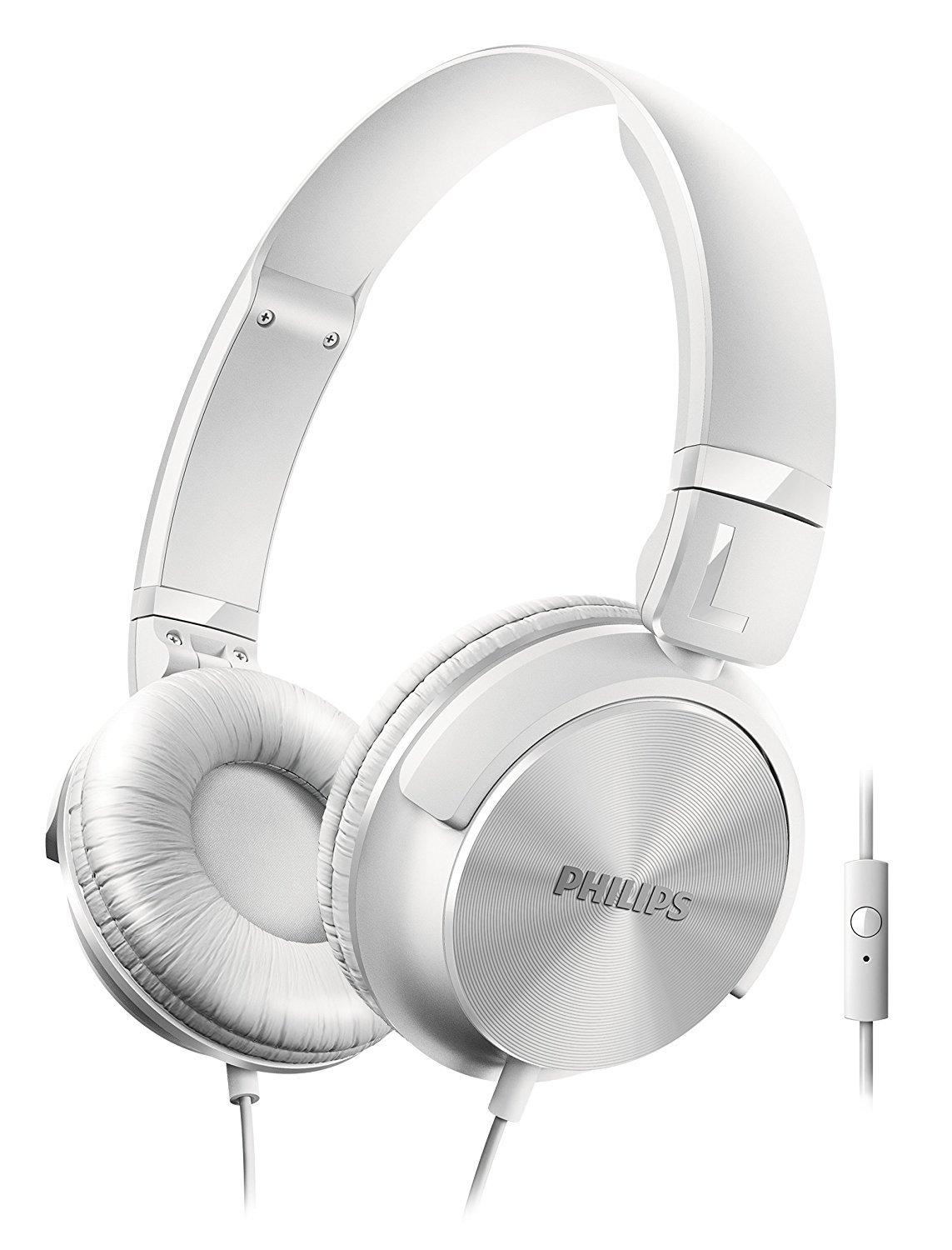 PHILIPS Headphones with Microphone, White, SHL3065WT
PHILIPS Headphones with Microphone, White, SHL3065WT