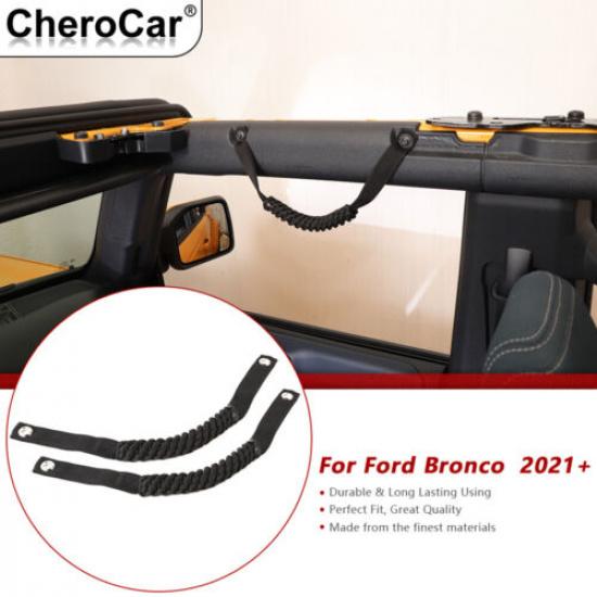 2 Pack Roll Bar Grab Handles for Ford Bronco Paracord Grip Handle Black Inner
2 Pack Roll Bar Grab Handles for Ford Bronco Paracord Grip Handle Black Inner