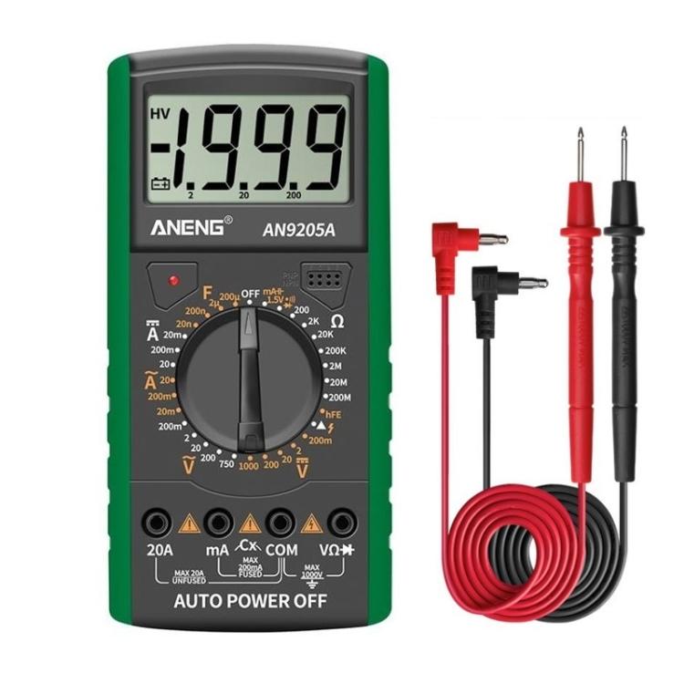 ANENG Automatic High-Precision Intelligent Digital Multimeter, Specification: AN9205A AN9205A зелений
ANENG Automatic High-Precision Intelligent Digital Multimeter, Specification: AN9205A AN9205A зелений