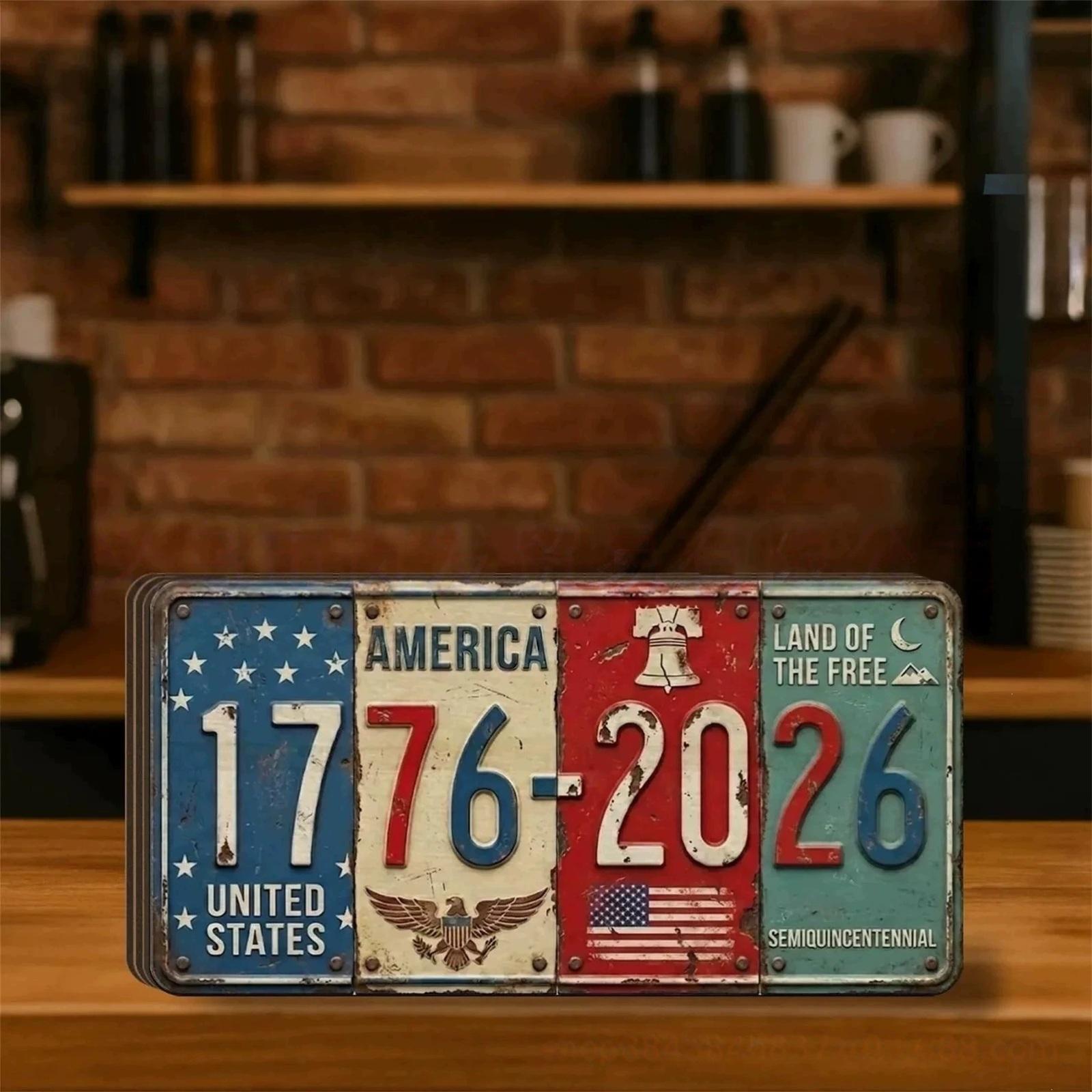 United States 250th Anniversary Street Sign, 250th Anniversary Street Sign, Vintage License Plate Art 1776-2026 Patriotic Decoration One Size
United States 250th Anniversary Street Sign, 250th Anniversary Street Sign, Vintage License Plate Art 1776-2026 Patriotic Decoration One Size