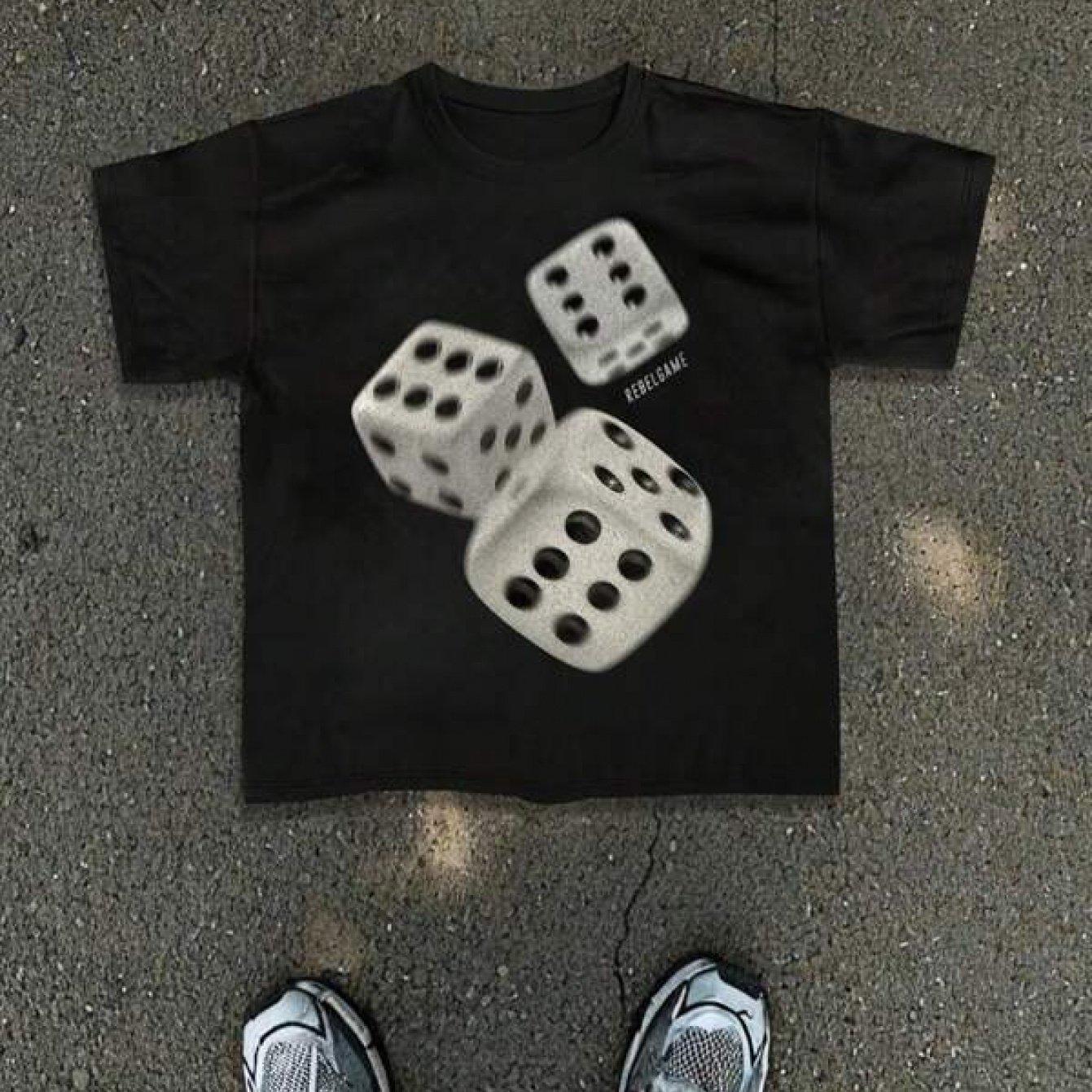 Men s Loose T-shirt Printed with Dice Pattern Loose Round Neck Street Style Short Sleeved Shirt Suitable for Daily Leisure 5XL різнокольоровий
Men s Loose T-shirt Printed with Dice Pattern Loose Round Neck Street Style Short Sleeved Shirt Suitable for Daily Leisure 5XL різнокольоровий