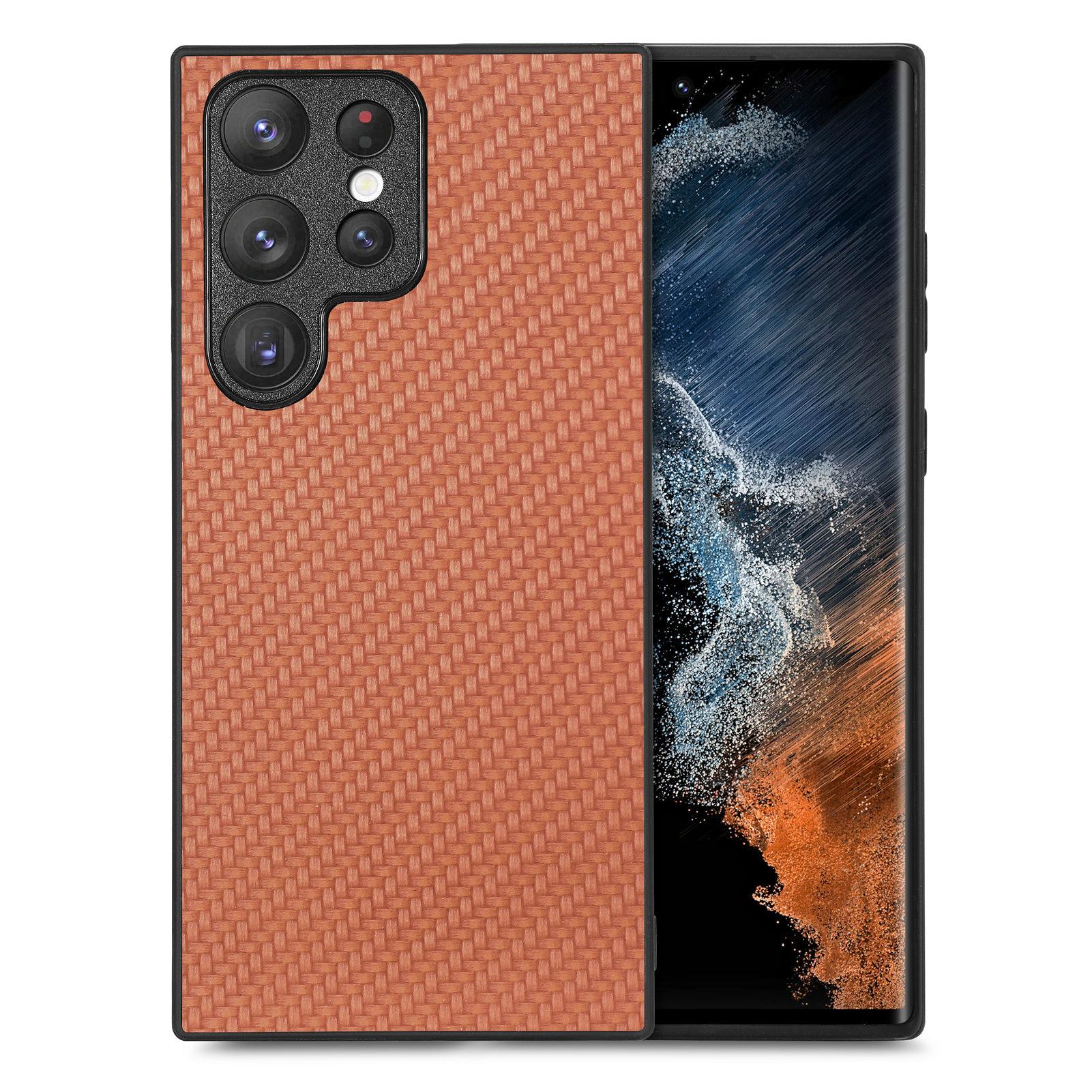 Для Samsung Galaxy S25 Ultra чехол с текстурой из углеродного волокна PU+PC+TPU задняя крышка телефона E
Для Samsung Galaxy S25 Ultra чехол с текстурой из углеродного волокна PU+PC+TPU задняя крышка телефона E