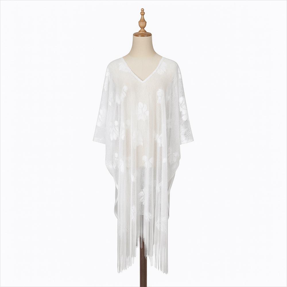 Элегантная кружевная накидка с цветочным узором, дышащее пончо, новый шарф для защиты от солнца, для активного отдыха белый
Элегантная кружевная накидка с цветочным узором, дышащее пончо, новый шарф для защиты от солнца, для активного отдыха белый