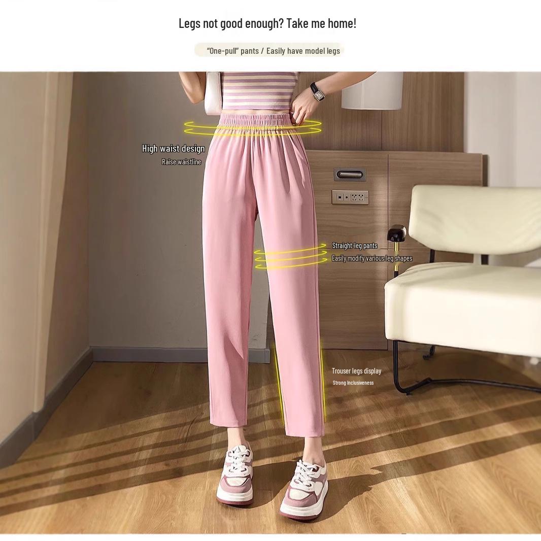 Women s High-Waisted Drapey Wide-Leg Trousers - 2025 Spring/Autumn, Slimming, Floor-Length, Casual Fit L (110-120 jin)
Women s High-Waisted Drapey Wide-Leg Trousers - 2025 Spring/Autumn, Slimming, Floor-Length, Casual Fit L (110-120 jin)