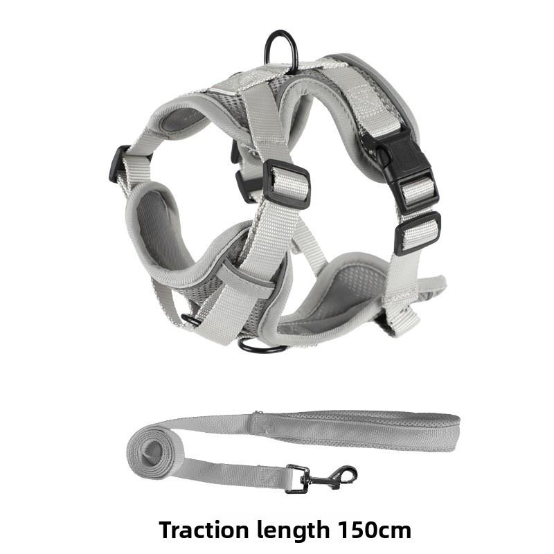 Pet Chest Strap Chest Back Clothing Vest Type Leash Dog Rope Reflective Anti-break-free Breathable Medium and Small Dog Strap S серый
Pet Chest Strap Chest Back Clothing Vest Type Leash Dog Rope Reflective Anti-break-free Breathable Medium and Small Dog Strap S серый