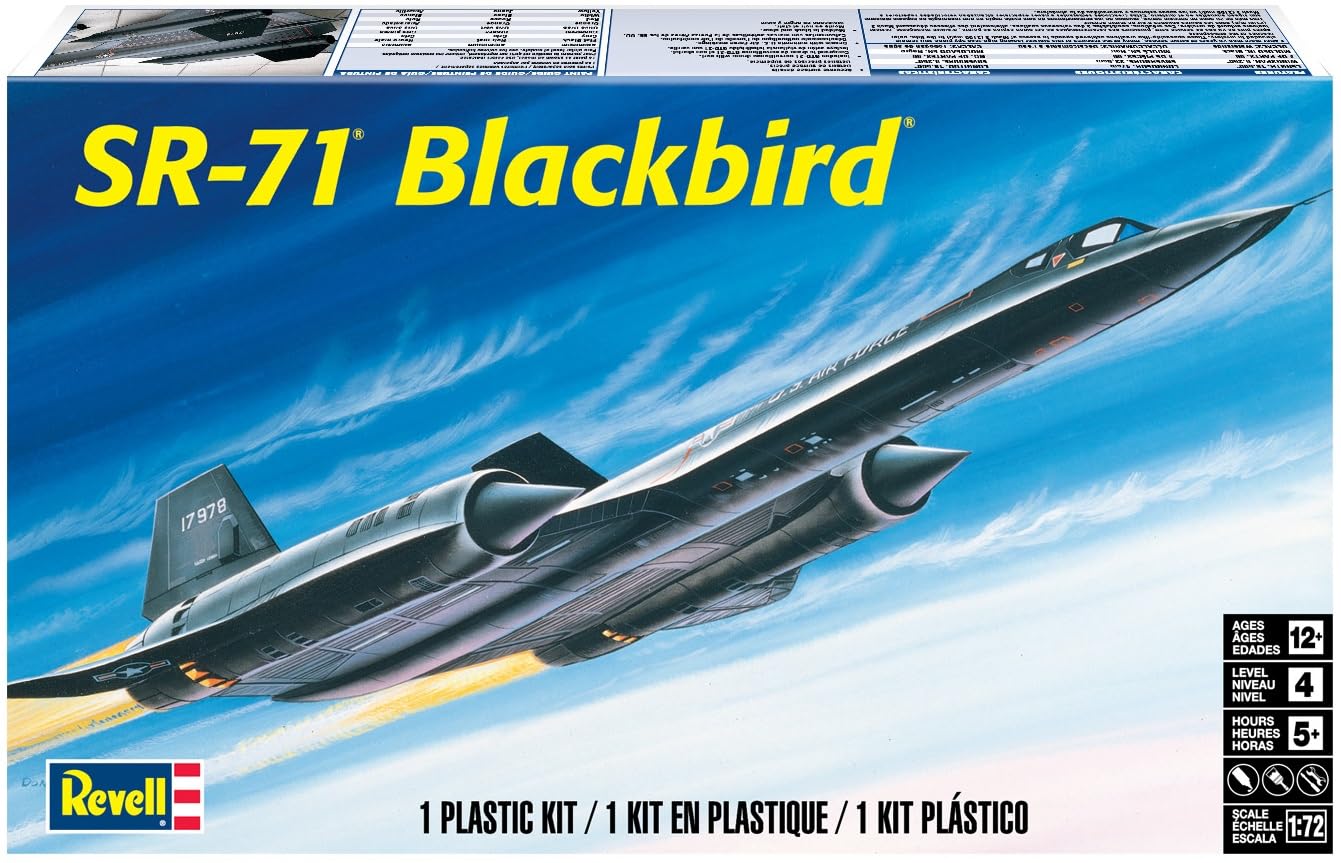 American Revell 1/72 SR-71 Blackbird Plastic Model
American Revell 1/72 SR-71 Blackbird Plastic Model