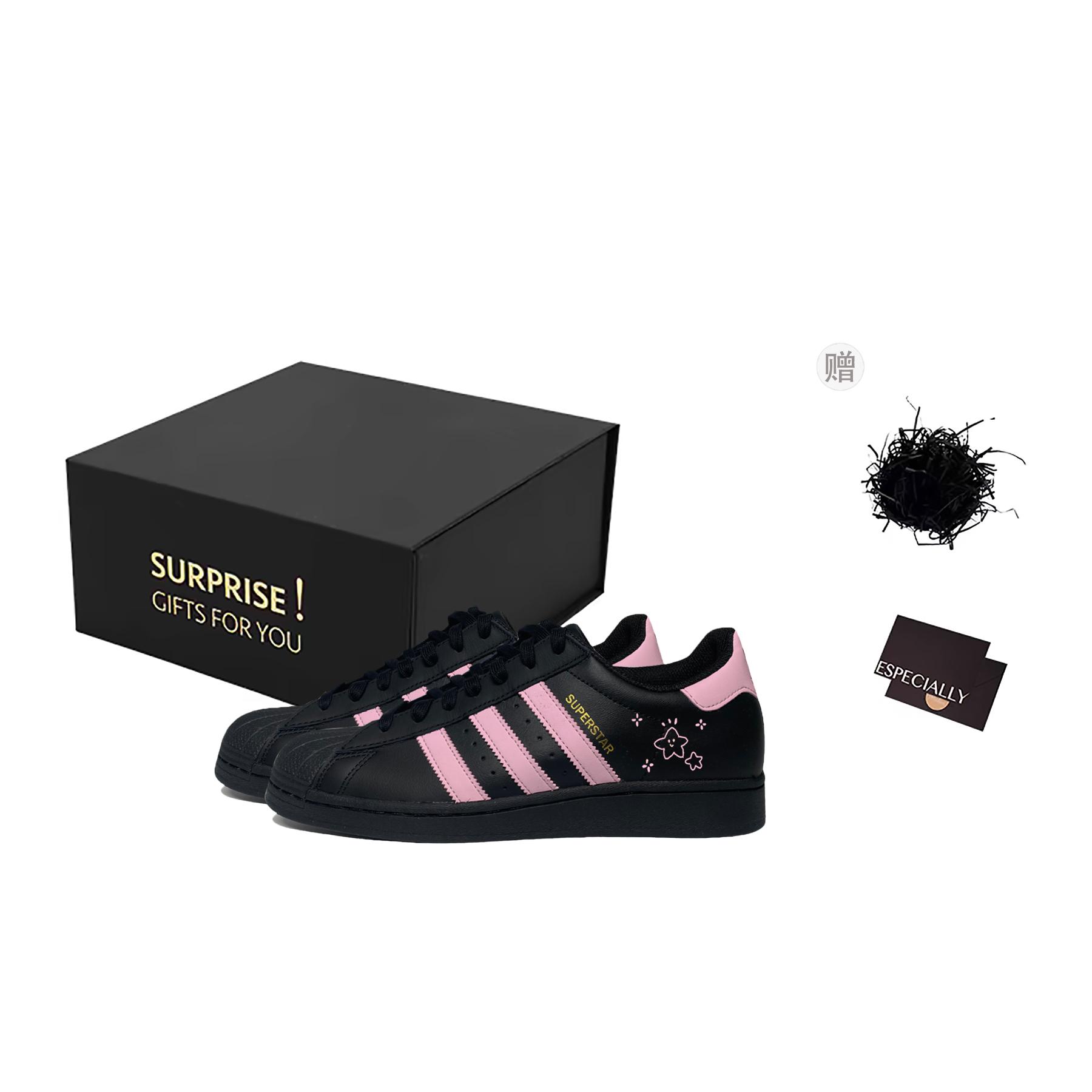 Adidas Originals SUPERSTAR Skateboard Shoes Unisex Low Top Black/Pink EG4959(Team551-S-BOX) 40
Adidas Originals SUPERSTAR Skateboard Shoes Unisex Low Top Black/Pink EG4959(Team551-S-BOX) 40