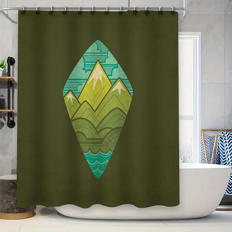 Mountain Forest Shower Curtain Nature Landscape Backdrop Waterproof Bathroom Decor Vintage Teal Blue Scenic Wall Hanging W60H190(CM)-1 Pcs
Mountain Forest Shower Curtain Nature Landscape Backdrop Waterproof Bathroom Decor Vintage Teal Blue Scenic Wall Hanging W60H190(CM)-1 Pcs
