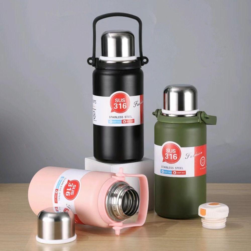 Large Capacity Sports Insulated Kettle 316 Stainless Steel Thermal Mug Travel 900ml білий
Large Capacity Sports Insulated Kettle 316 Stainless Steel Thermal Mug Travel 900ml білий