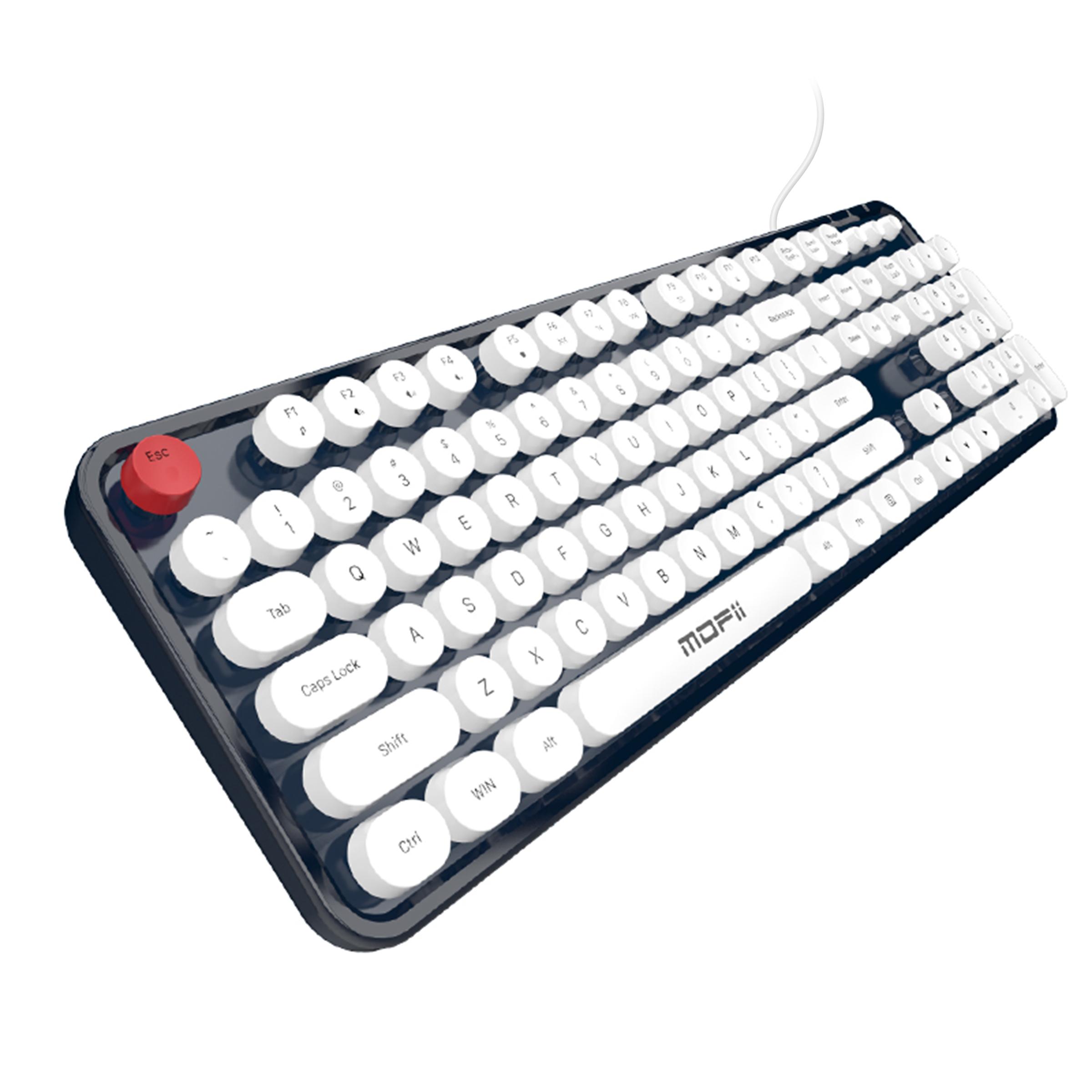 Mofii Sweet Wired 104 - игровая клавиатура с мембранными клавишами и круглыми клавишами в стиле ретро, совместимая с ноутбуком,
Mofii Sweet Wired 104 - игровая клавиатура с мембранными клавишами и круглыми клавишами в стиле ретро, совместимая с ноутбуком,