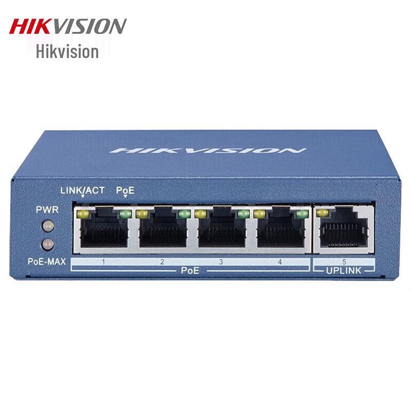 Hikvision DS-3E0505SP-E 5-Port Gigabit PoE Switch
Hikvision DS-3E0505SP-E 5-Port Gigabit PoE Switch