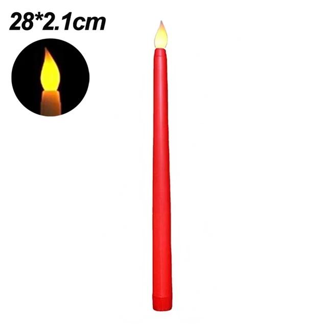 Long LED Candle Flameless Pointed Candle Light Battery Powered Candle Light for Birthday Wedding Dinner Party Decoration 1Pcs червоний
Long LED Candle Flameless Pointed Candle Light Battery Powered Candle Light for Birthday Wedding Dinner Party Decoration 1Pcs червоний