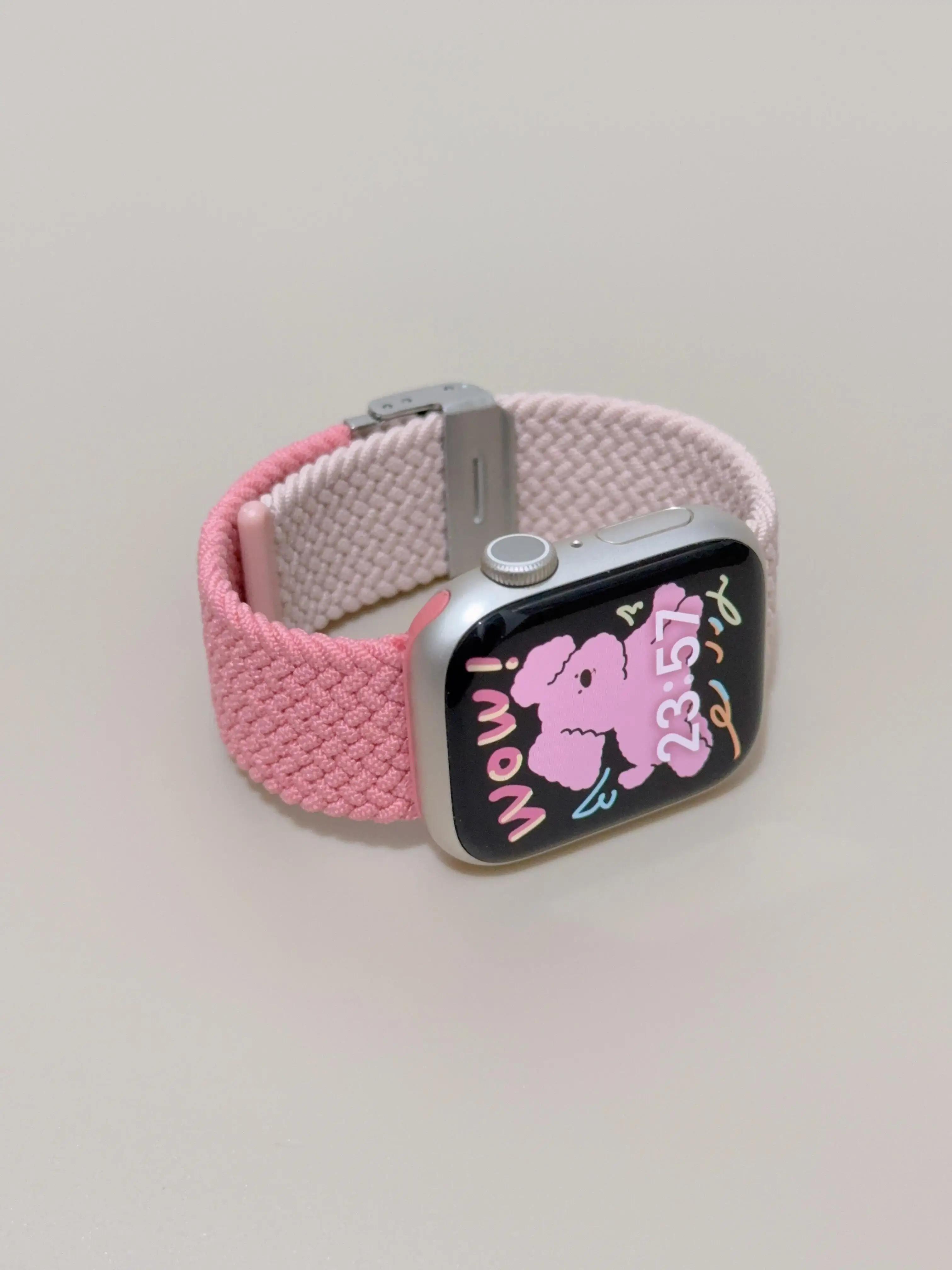 New Elastic Nylon Strap Suitable for Apple Watch Women s Strap 10/9/8/7/6/5/4/3/2 SE 38mm 40mm 41mm 42mm 44mm 45mm 46mm 49mm 42mm44mm45mm46mm49mm рожевий
New Elastic Nylon Strap Suitable for Apple Watch Women s Strap 10/9/8/7/6/5/4/3/2 SE 38mm 40mm 41mm 42mm 44mm 45mm 46mm 49mm 42mm44mm45mm46mm49mm рожевий