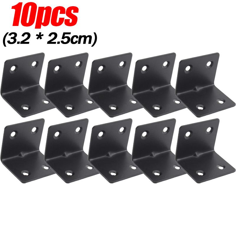 10/30pcs Black L-shaped Right Angle Corner Code Heavy Duty Connection Hardware Stainless Steel Home Furniture Stable Connector
10/30pcs Black L-shaped Right Angle Corner Code Heavy Duty Connection Hardware Stainless Steel Home Furniture Stable Connector