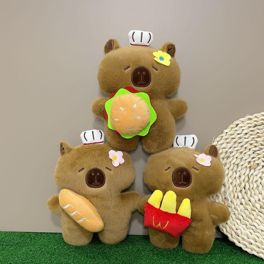 Chef capybara plush toy fries burger kapi doll bala doll eight inch grab doll holiday gift 20-25cm
Chef capybara plush toy fries burger kapi doll bala doll eight inch grab doll holiday gift 20-25cm