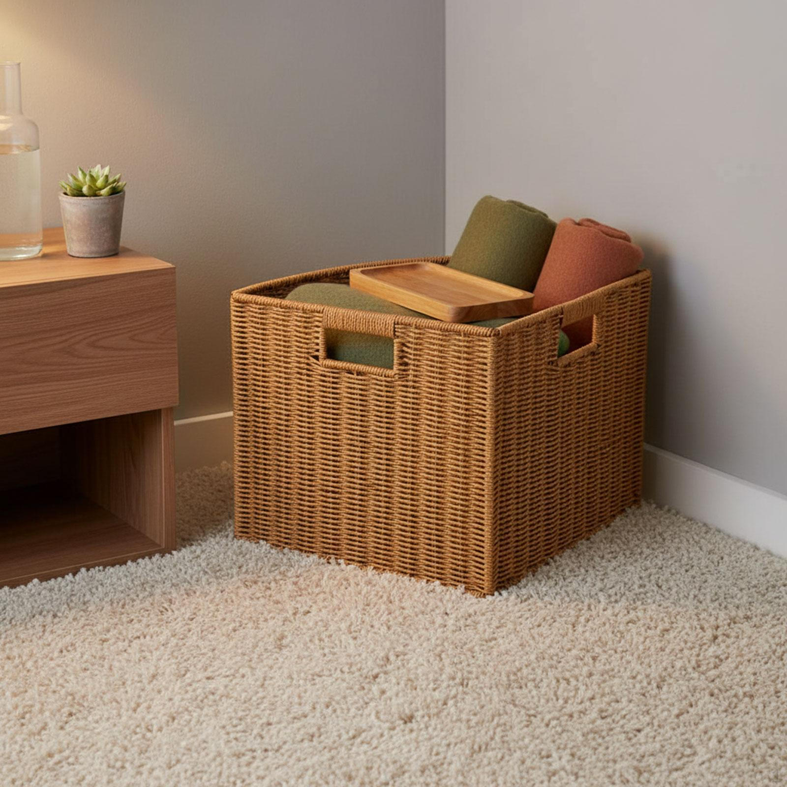 Compact, Multifunctional Triangular Corner Storage Basket for Narrow , Woven Organizer Living L
Compact, Multifunctional Triangular Corner Storage Basket for Narrow , Woven Organizer Living L