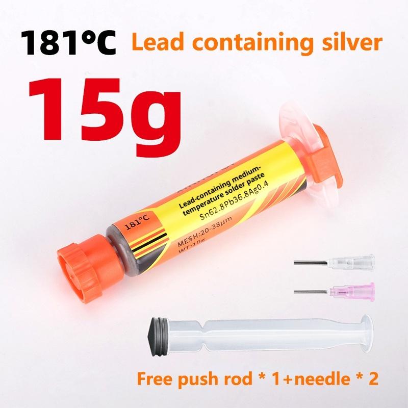 Lead-Containing And 181-Degree Silver-Bearing Solder Paste For Syringe Soldering Applied In Smt (Surface Mount Technology) Chip
Lead-Containing And 181-Degree Silver-Bearing Solder Paste For Syringe Soldering Applied In Smt (Surface Mount Technology) Chip