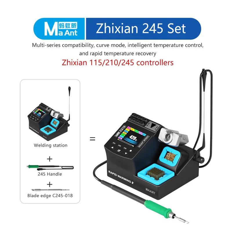 MaAnt C210 200W Smart Welding Station 3-Channel Memory with Color Screen Auto-Hibernation 210 245 115Handle Rework Station 110V
MaAnt C210 200W Smart Welding Station 3-Channel Memory with Color Screen Auto-Hibernation 210 245 115Handle Rework Station 110V