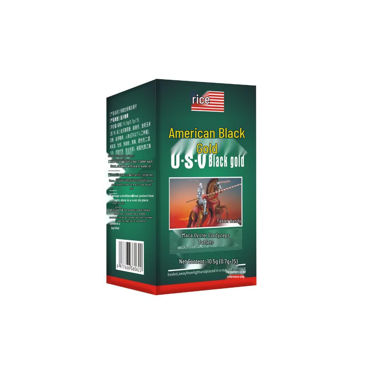 Black Gold Maca Cordyceps Tablets - Male Supplement (15 Tablets) Box
Black Gold Maca Cordyceps Tablets - Male Supplement (15 Tablets) Box