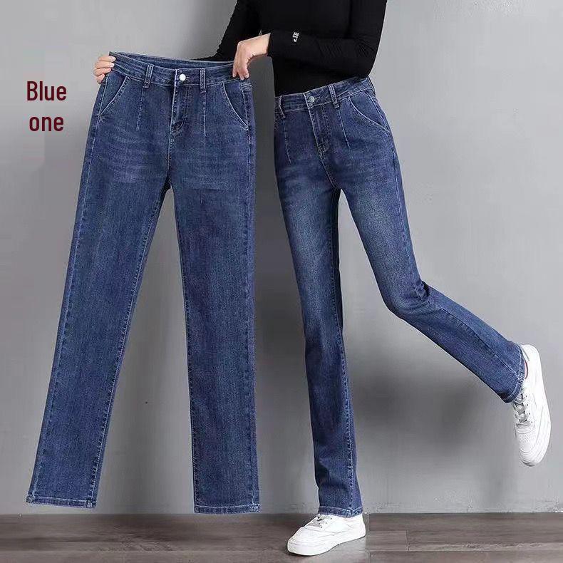 Women s High-Waisted Straight Leg Jeans - Slimming, Versatile, High Stretch 33 (150-160 jin)
Women s High-Waisted Straight Leg Jeans - Slimming, Versatile, High Stretch 33 (150-160 jin)