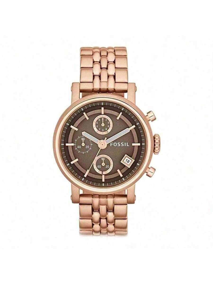 Ladies Watch with Chronograph, Brown Dial, Rose Gold Steel Bracelet - ES3494 коричневий
Ladies Watch with Chronograph, Brown Dial, Rose Gold Steel Bracelet - ES3494 коричневий