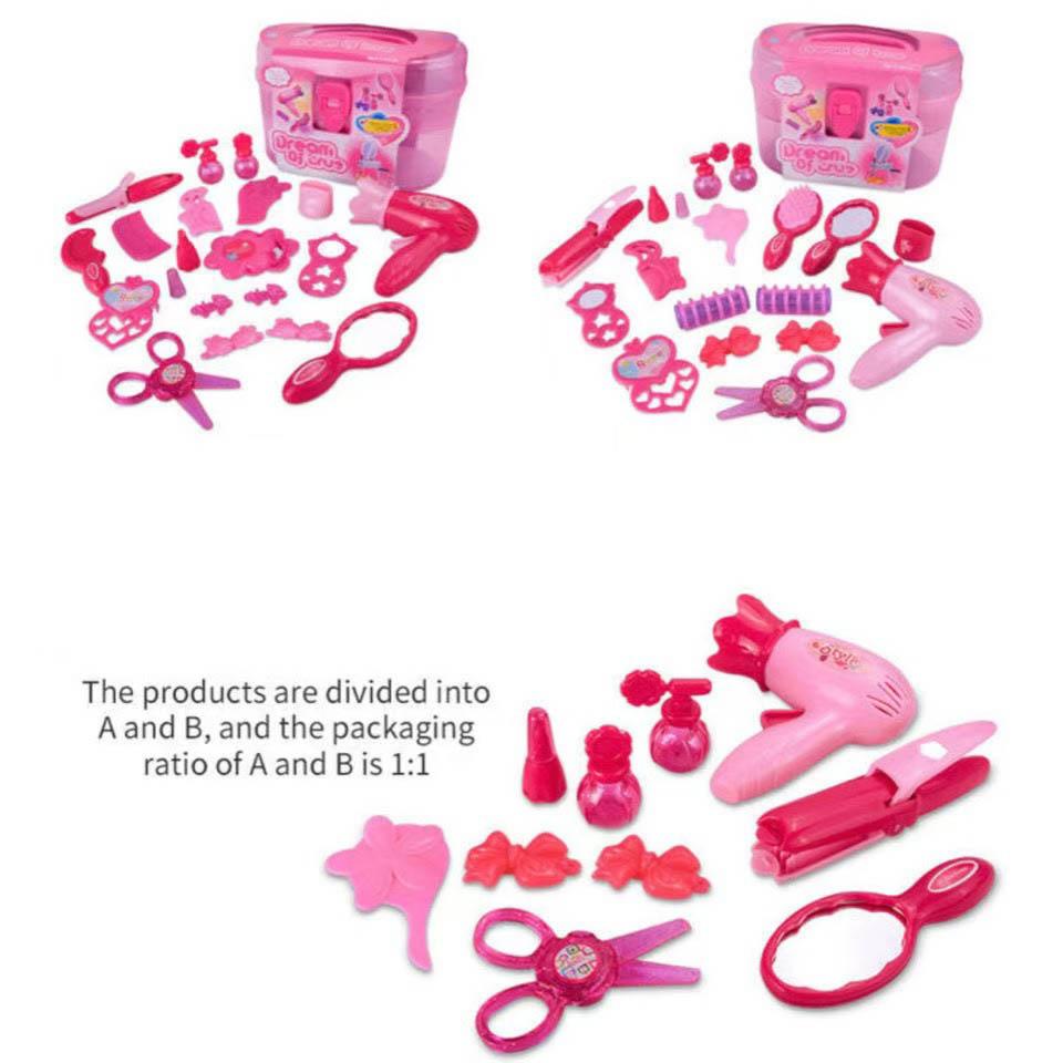 Children Barber Toys Set Simulation Make-up Box Hair Dryer Beauty Salon Children Cosplay Dress Up Toys Best Birthday Gifts
Children Barber Toys Set Simulation Make-up Box Hair Dryer Beauty Salon Children Cosplay Dress Up Toys Best Birthday Gifts