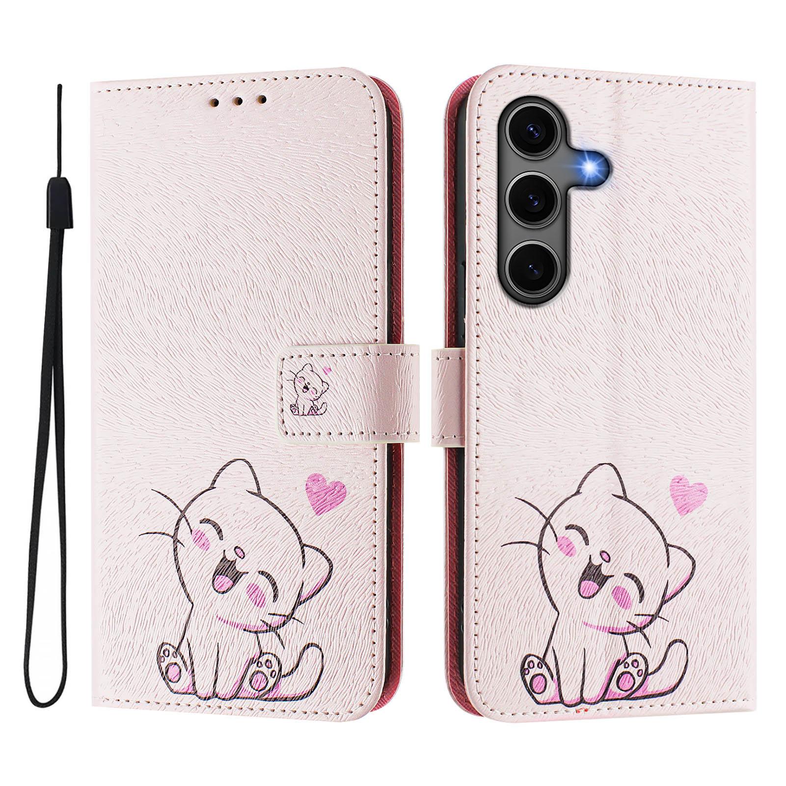 For Samsung Galaxy S24+/Galaxy S25+ Case Pattern Printing Wallet Phone Cover with Strap Cute Cat
For Samsung Galaxy S24+/Galaxy S25+ Case Pattern Printing Wallet Phone Cover with Strap Cute Cat