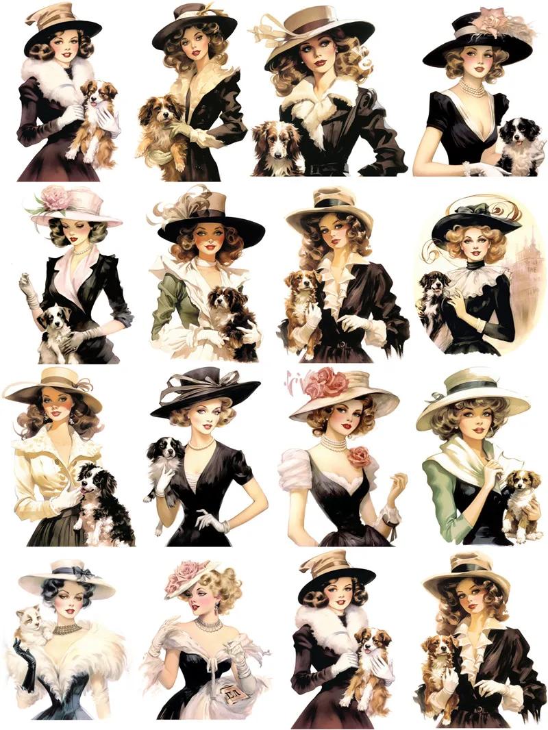 20Pcs/Pack Elegant Lady and Pet Dog Sticker DIY Craft Scrapbooking Album Junk Journal Decorative Stickers
20Pcs/Pack Elegant Lady and Pet Dog Sticker DIY Craft Scrapbooking Album Junk Journal Decorative Stickers