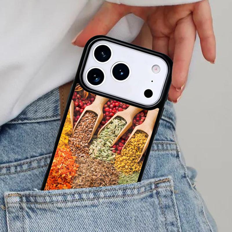 Spices Seasoning Cooking Chef Phone Case for iPhone 17ProMax 12 13 14 15 16e 17 Pro Max Plus Air Cover iPhone 16e
Spices Seasoning Cooking Chef Phone Case for iPhone 17ProMax 12 13 14 15 16e 17 Pro Max Plus Air Cover iPhone 16e