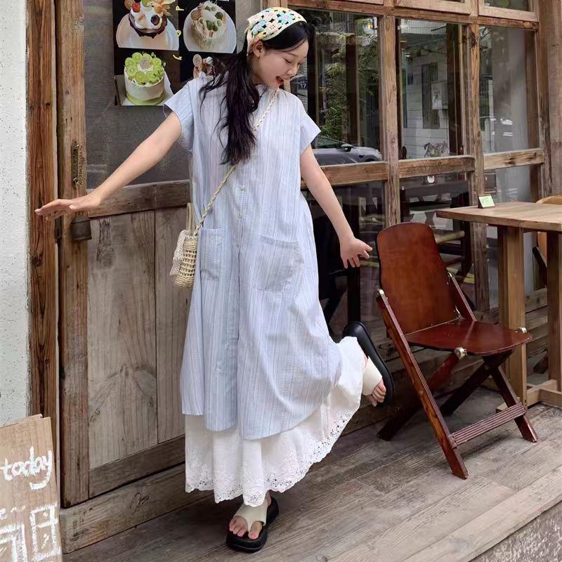 Women s Casual Loose Shirt Dress & Layered A-line Skirt Set - New Summer 2026 Collection (White) S
Women s Casual Loose Shirt Dress & Layered A-line Skirt Set - New Summer 2026 Collection (White) S
