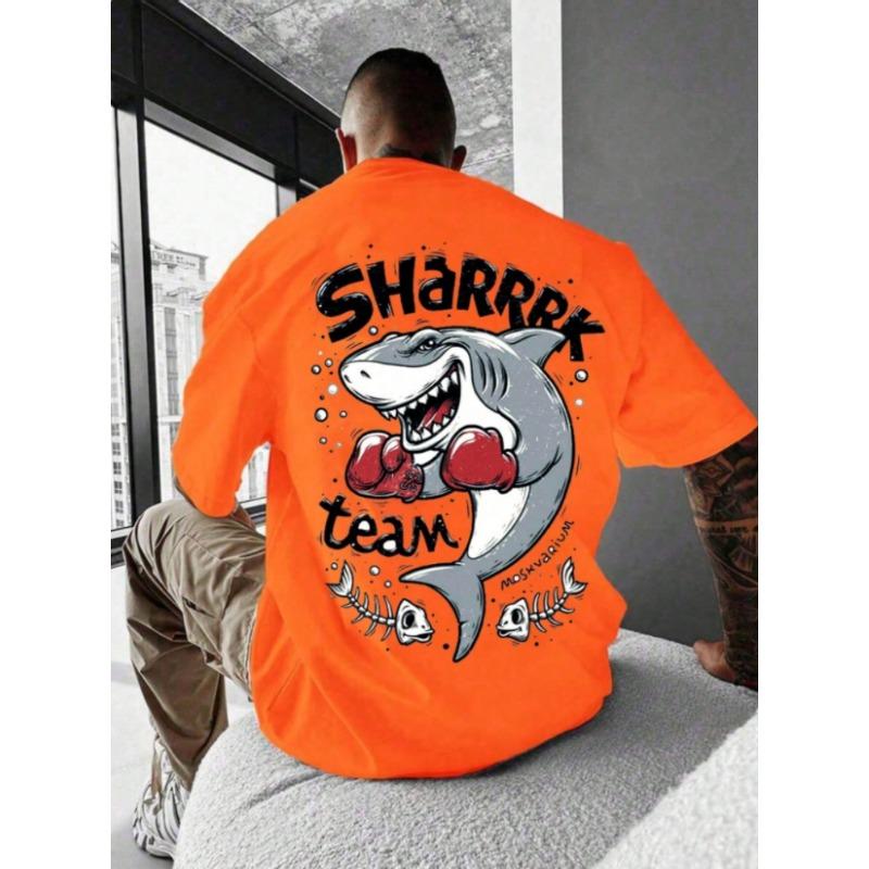 Summer Men shark print Lightweight T-Shirt Man Short Sleeves Plus Size T-Shirt Vintage Jersey Tees Men sport Clothing L
Summer Men shark print Lightweight T-Shirt Man Short Sleeves Plus Size T-Shirt Vintage Jersey Tees Men sport Clothing L