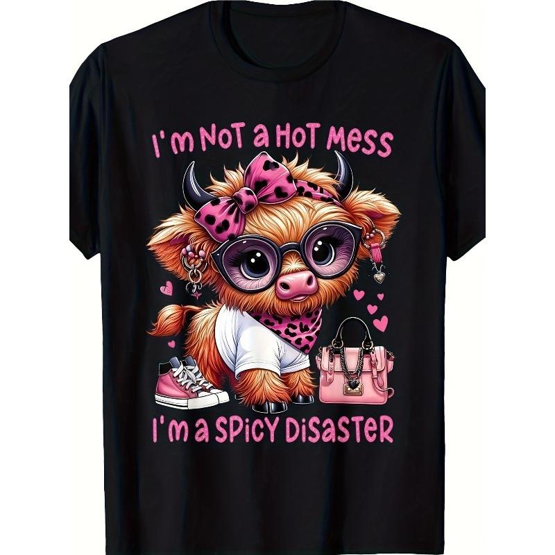I m NOT A HOT Mess Highland Cow Cartoon Print Women Casual Graphic Tee 4XL
I m NOT A HOT Mess Highland Cow Cartoon Print Women Casual Graphic Tee 4XL