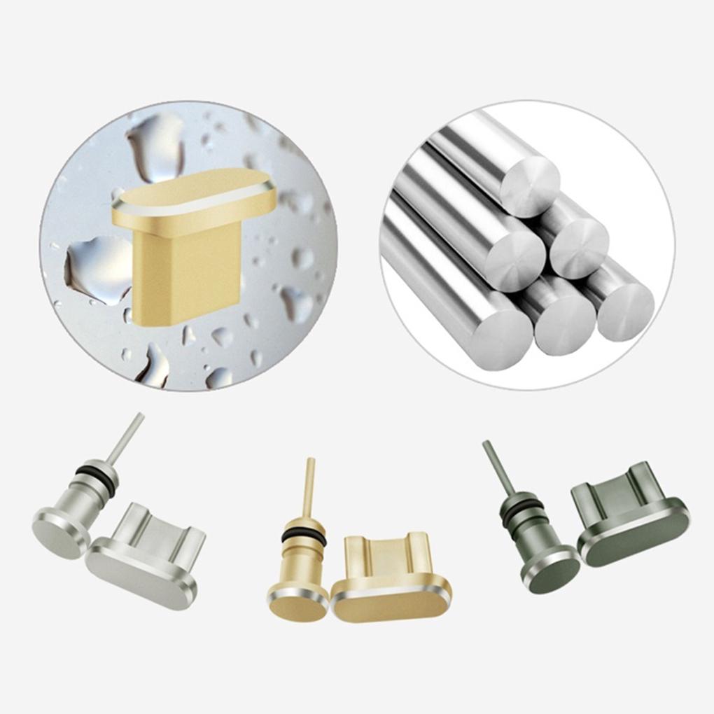 2Pcs/Set Metal Charging Port - Earphone Port Dust Plug for Android Phone 3.5mm Headset Stopper
2Pcs/Set Metal Charging Port - Earphone Port Dust Plug for Android Phone 3.5mm Headset Stopper