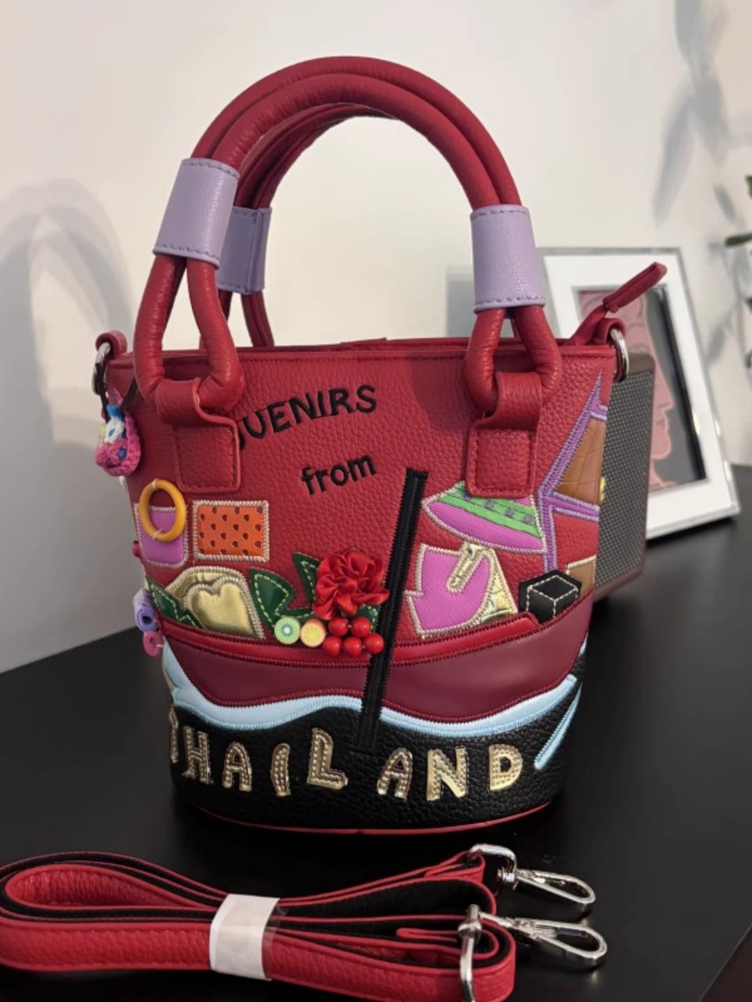Bag Women S Tide Bucket Bag Small Splicing Embroidery Three-Dimensional Women S Crossbody Handheld Shoulder Bag бордовий
Bag Women S Tide Bucket Bag Small Splicing Embroidery Three-Dimensional Women S Crossbody Handheld Shoulder Bag бордовий
