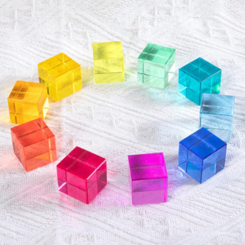High Transparency Rainbow Gemstone Acrylic Blocks: Stackable Educational Light & Shadow Toys for Kindergarten 28.5*28.5*3.5cm
High Transparency Rainbow Gemstone Acrylic Blocks: Stackable Educational Light & Shadow Toys for Kindergarten 28.5*28.5*3.5cm