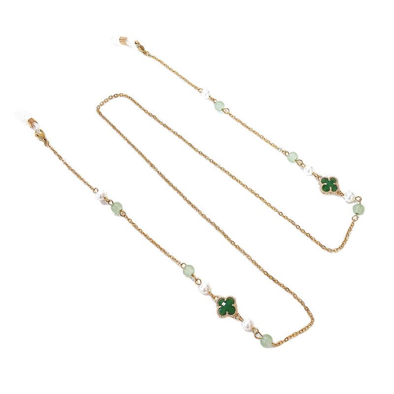 Pearl Clover Stainless Steel Glasses Mask Sunglasses Chain Retro Chain Women S Chain Non-Slip Lolita Lanyard
Pearl Clover Stainless Steel Glasses Mask Sunglasses Chain Retro Chain Women S Chain Non-Slip Lolita Lanyard