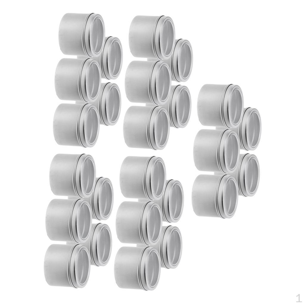 25Pc 100ml Empty Cosmetic Pots Lip Balm Container Jar Aluminum Tin Screw Lid
25Pc 100ml Empty Cosmetic Pots Lip Balm Container Jar Aluminum Tin Screw Lid